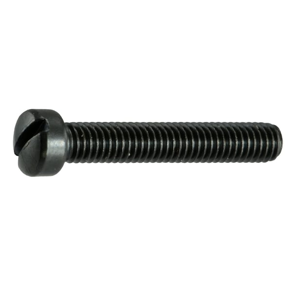 Midwest Fastener #8-36 x 1 in Slotted Fillister Machine Screw, Black Oxide Steel, 5 PK 32926 - main